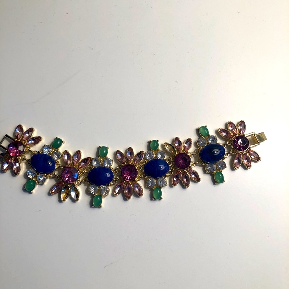 Talbots pink/blue/green sparkle bracelet